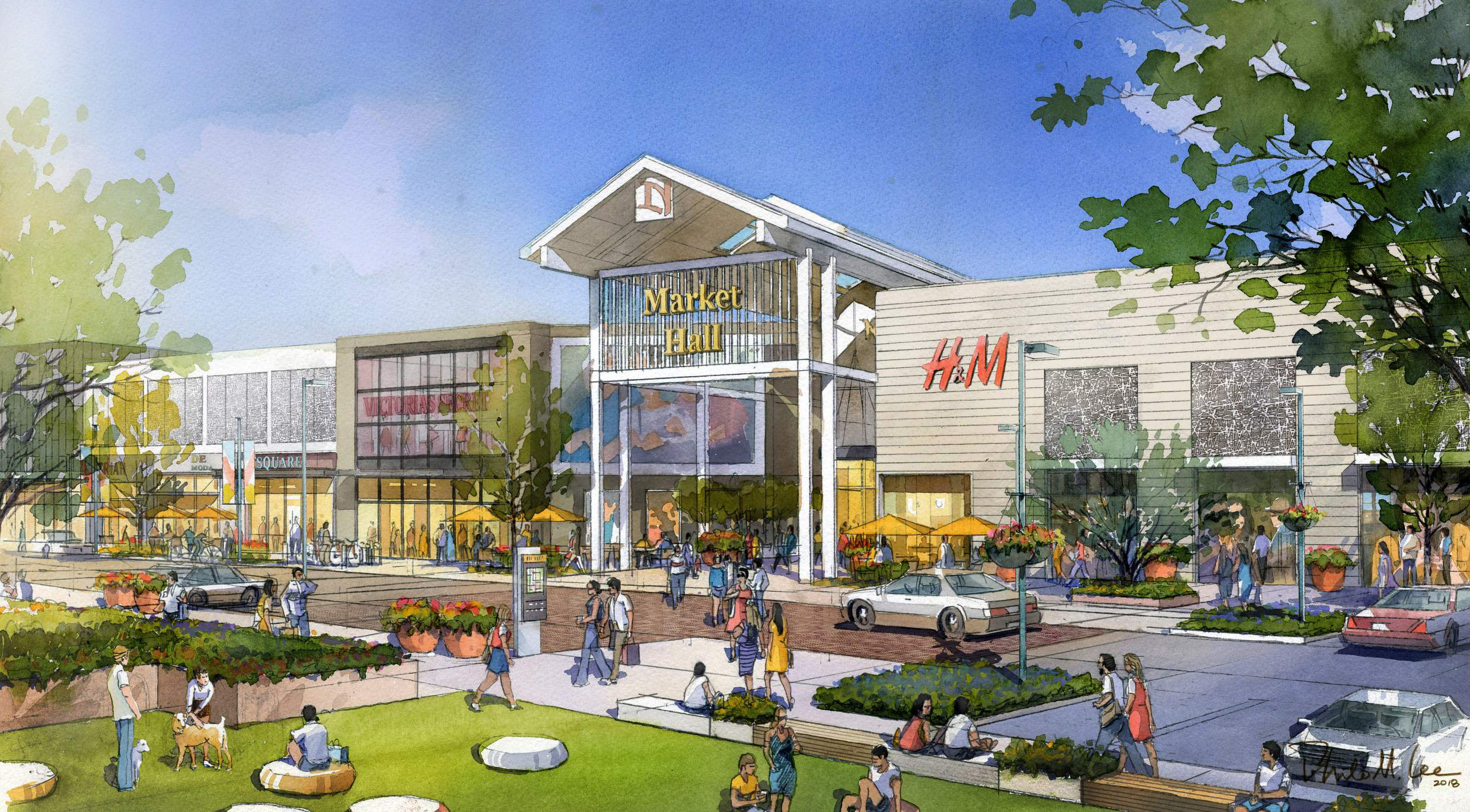 View of Main Street at Northgate Mall