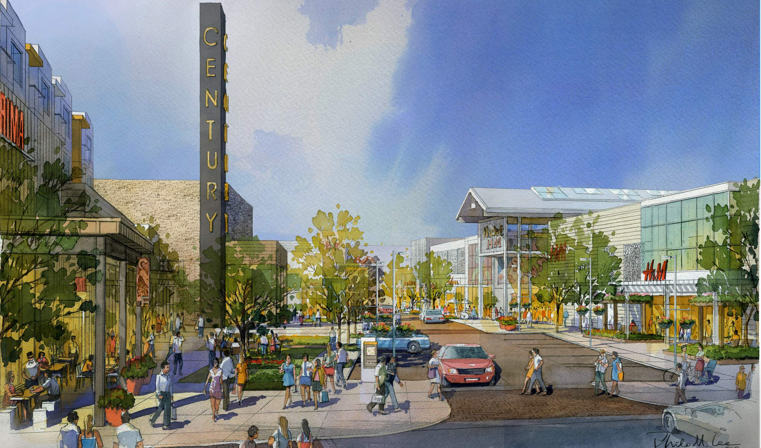 View of Main Street from East